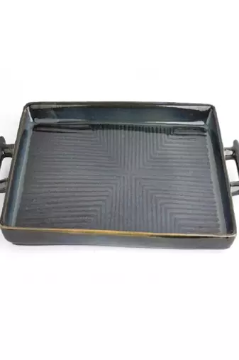 Obsidian tide platter