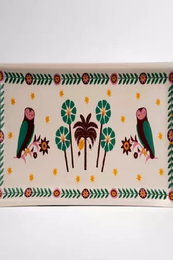 Whimsy woods platter