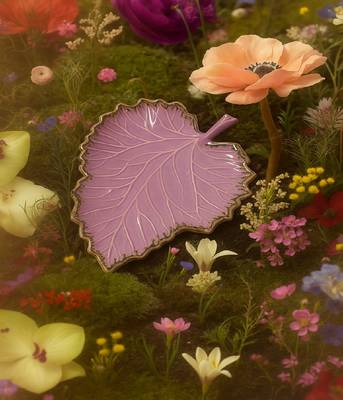 Blush leaf platter 1