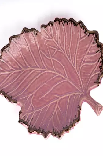Blush leaf platter