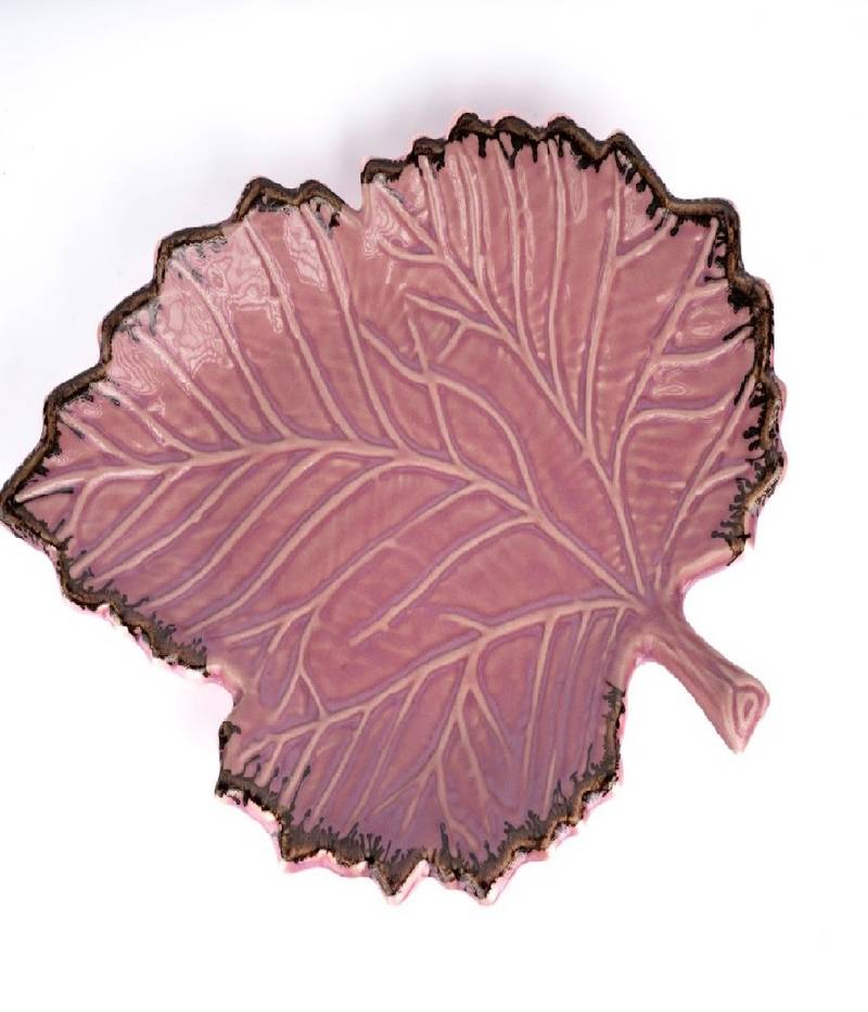 Blush leaf platter