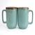Aqua drizzle mugs