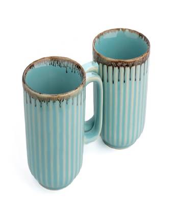 Aqua drizzle mugs 3