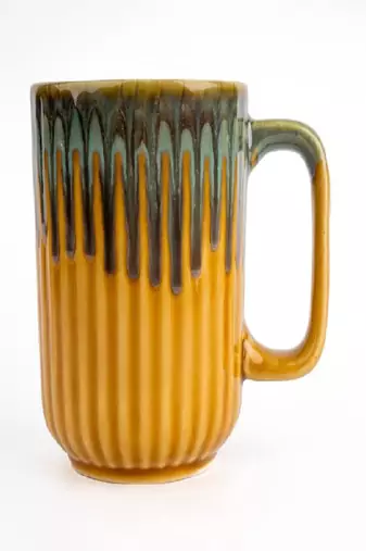 Aqua drizzle mugs