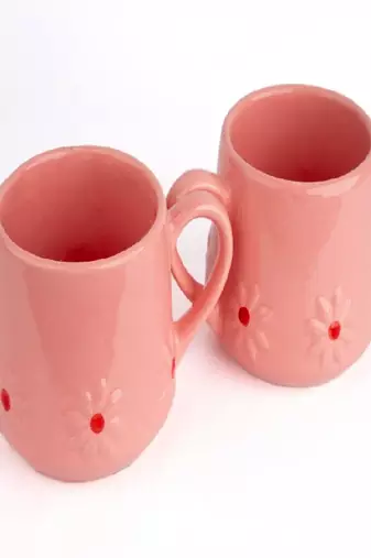 Daisy day mugs- set of 2