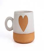 Golden heart mug