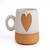 Golden heart mug