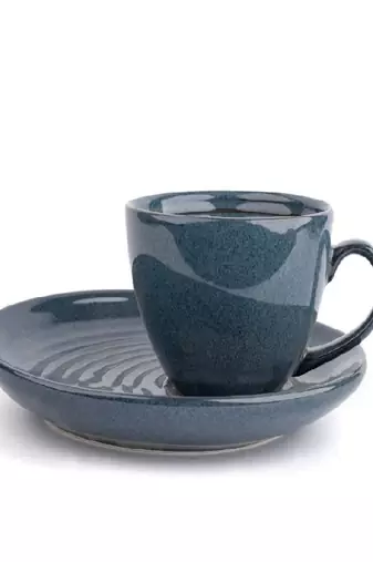 Linen ripple snack set of 2