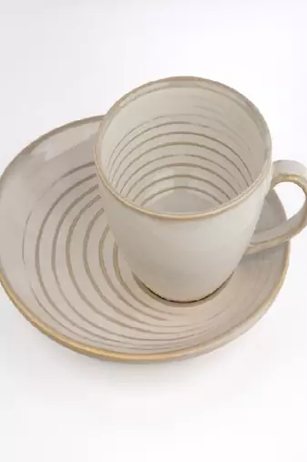 Linen ripple snack set of 2