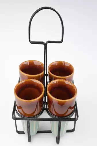Kulhad caddy-set of 4