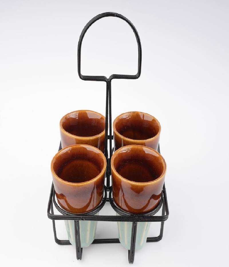 Kulhad caddy-set of 4