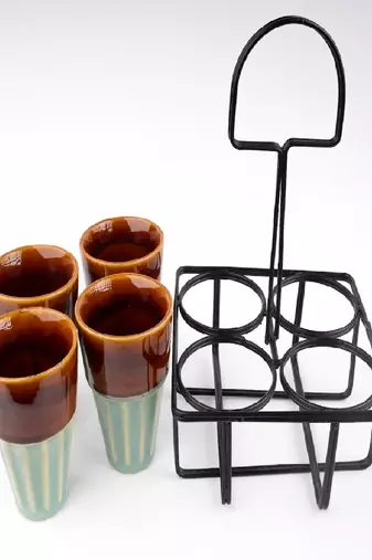 Kulhad caddy-set of 4