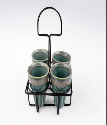 Kulhad caddy-set of 4 5
