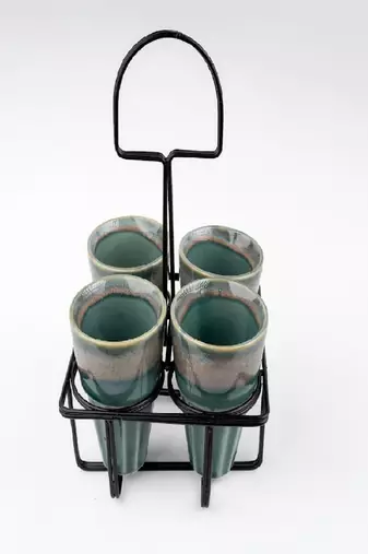 Kulhad caddy-set of 4
