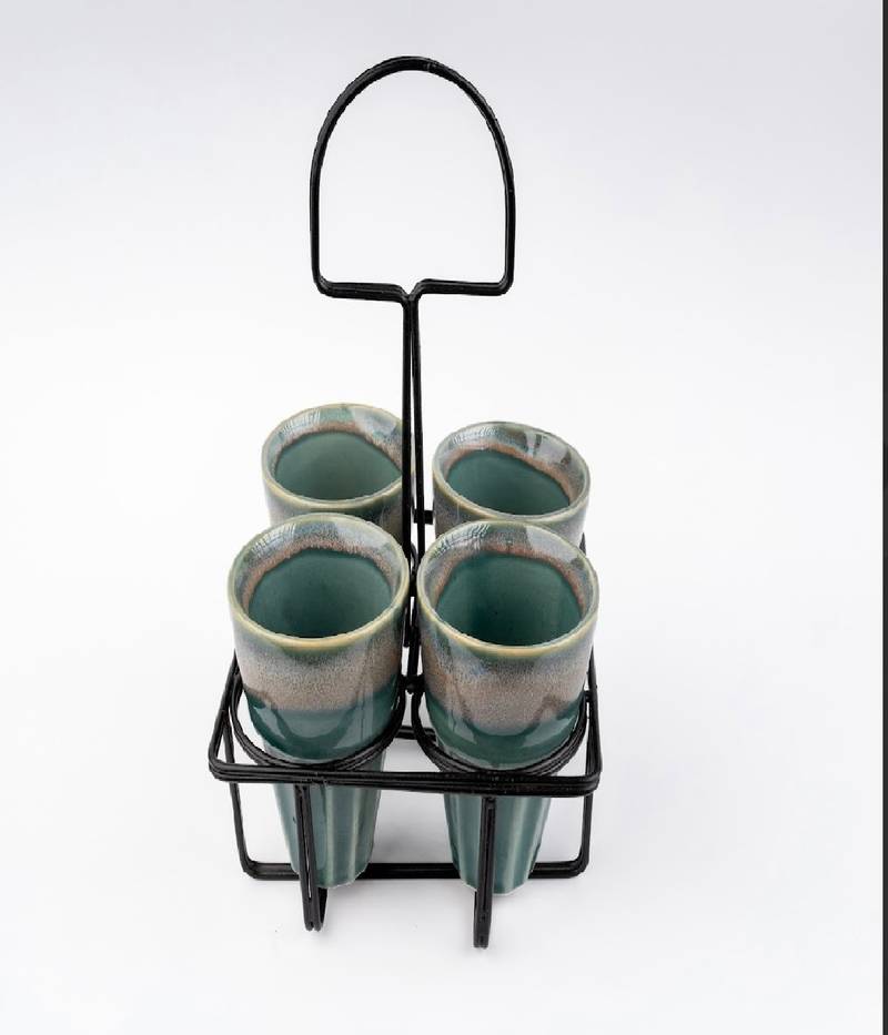 Kulhad caddy-set of 4