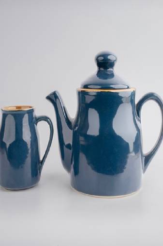 Midnight bloom tea set with tray