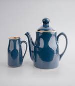 Midnight bloom tea set with tray