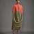Orange and green cotton kurta set