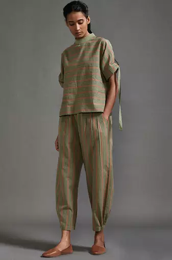 Green cotton co ord set