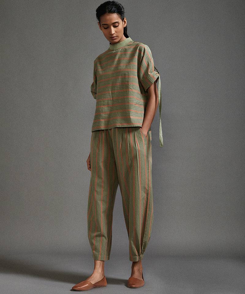 Green cotton co ord set