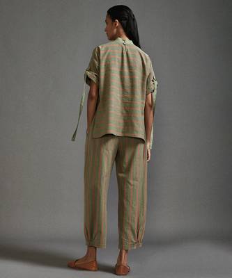 Green cotton co ord set 3