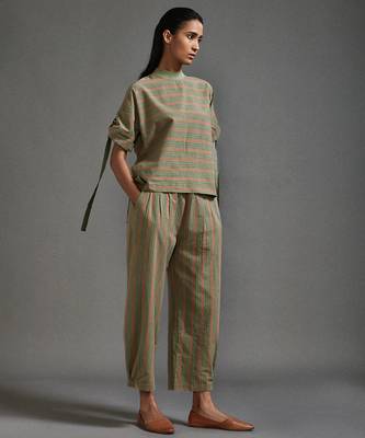 Green cotton co ord set 4
