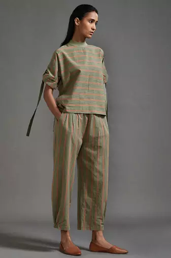 Green cotton co ord set