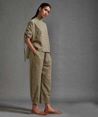 Green cotton co ord set 5