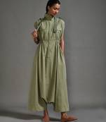 Green cotton dress