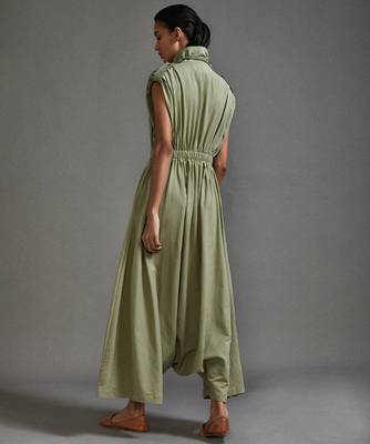 Green cotton dress 3
