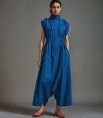 Blue cotton dress