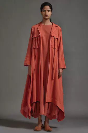 Orange cotton jacket