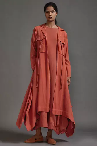Orange cotton jacket