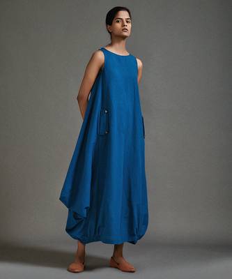 Blue cotton dress 1
