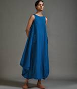 Blue cotton dress