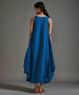 Blue cotton dress 3