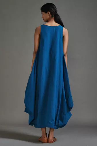 Blue cotton dress