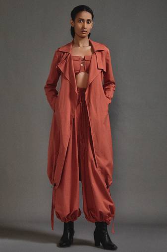 Orange cotton jacket