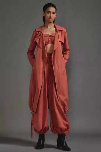 Orange cotton jacket