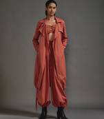 Orange cotton jacket