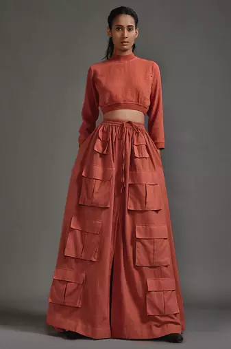 Orange cotton co ord set