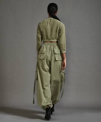 Green cotton co ord set 2