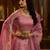  pink dori embroidered organza lehenga set choli with dupatta