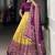 mustard Tasar Silk Ikkat Printed Lehenga Choli Set with Embroidered Blouse & Dupatta