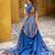 navy-blueReady-Made Dola Silk Lehenga Choli with Batik Print & Zari Weaving 