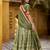 mehendi  Ready-Made Dola Silk Lehenga Choli with Batik Print & Zari Weaving 