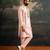 Pink embroidered pure silk kurta pajama