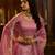 pink organza embroidered lehenga choli with dupatta