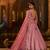 pink organza embroidered lehenga choli with dupatta