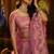 pink organza embroidered lehenga choli with dupatta